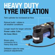 RAC830 Heavy Duty Digital Tyre Inflator 12V DC