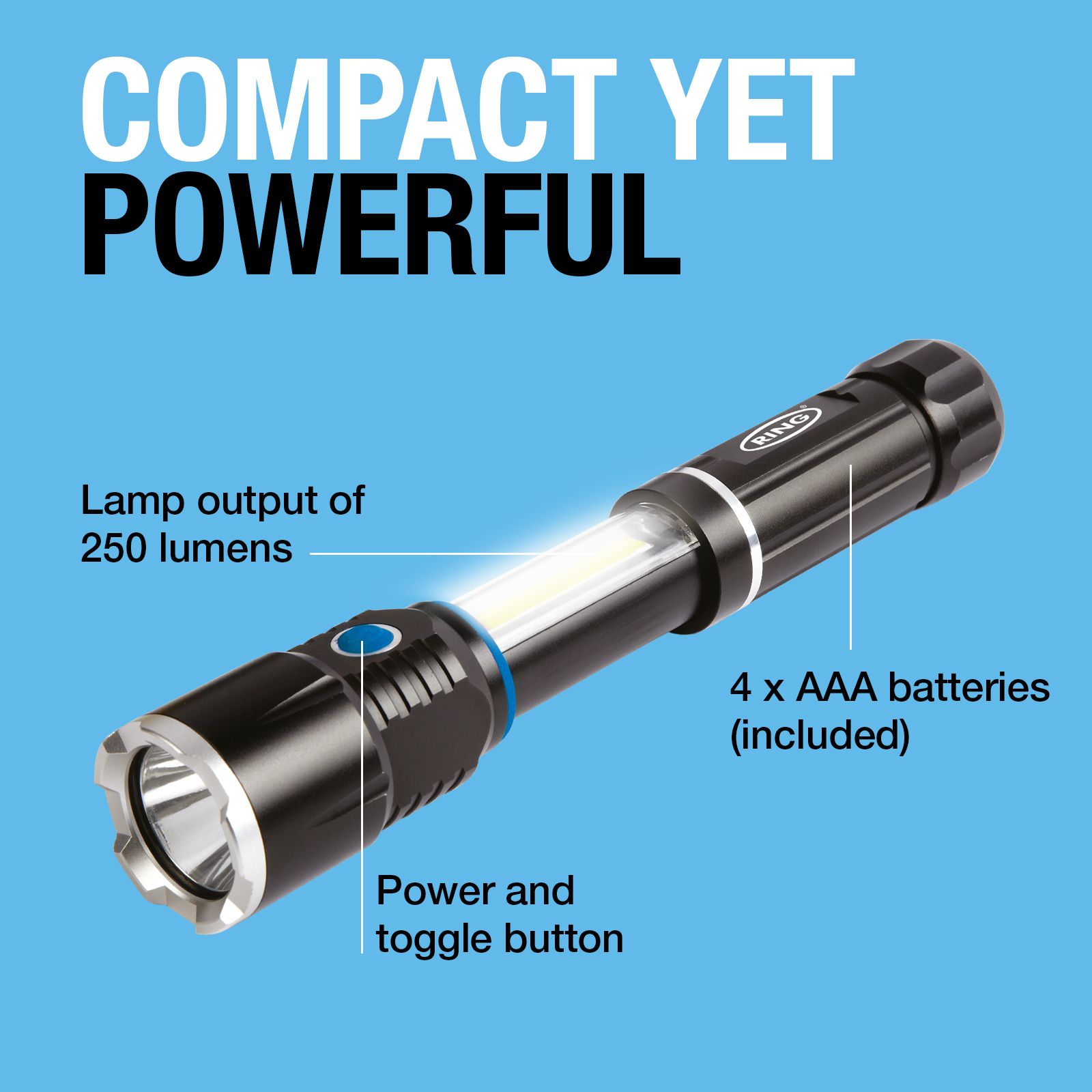 RT5195 2 in 1 LED Torch