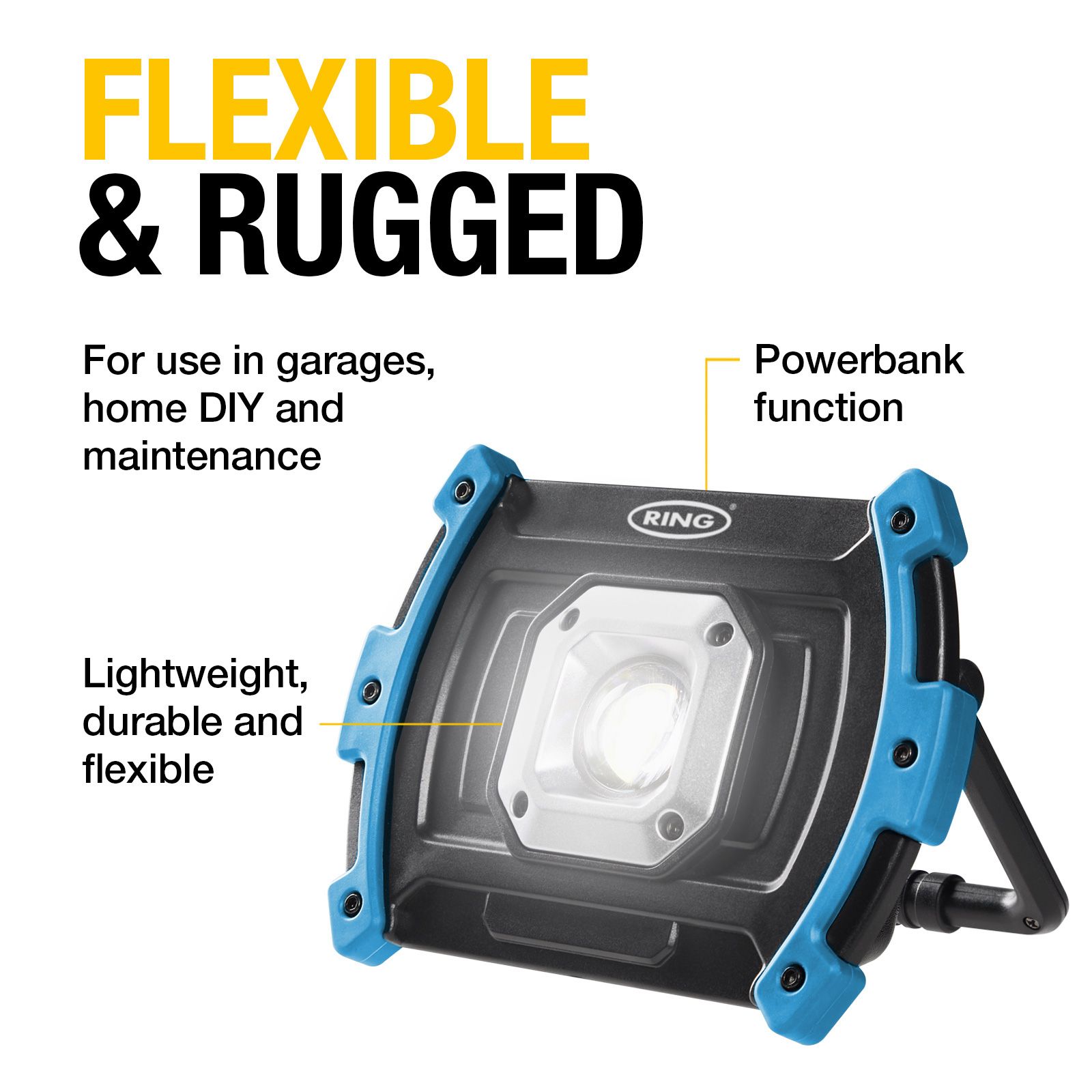 WL1000R rechargeable work light – Ansmann: with charging station, 1000 lm