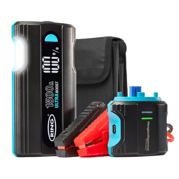 Ring Automotive RJS030 1500A Ultraboost Lithium Jump Starter For Starting Dead Batteries On Cars